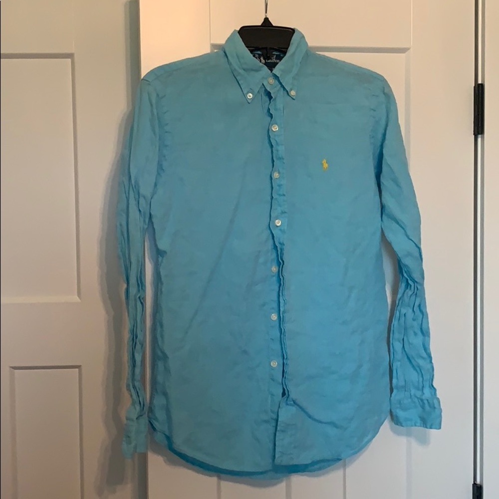 Polo Linen Button Down Shirt